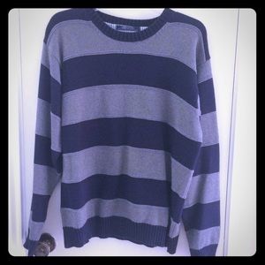 Tommy Hilfiger sweater blue and grey stripe #M5